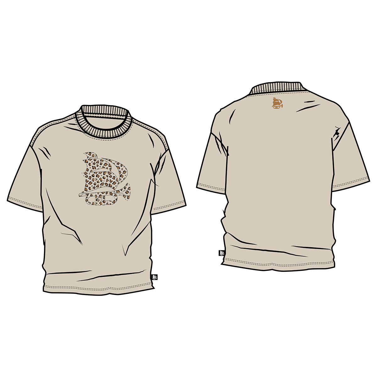 NSJ Leopard Beige T-shirt