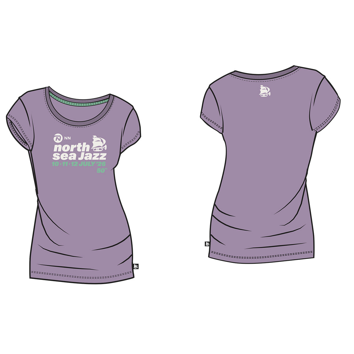 NSJ Purple Ladies T-shirt